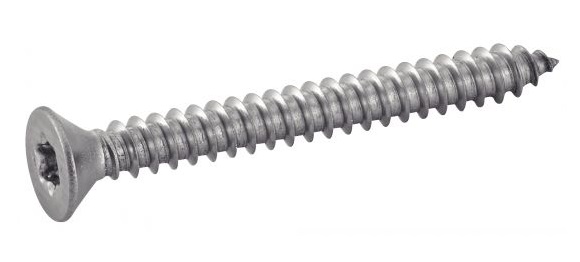 Vis à tôle tête fraisée Torx inox A2 DIN 7982 4,8X80 boîte de 200 ACTON 624104,8X80