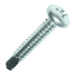 Vis autoperceuse acier zingué blanc tête cylindrique PH3 6,3 x 19 mm boîte de 500 SCELL-IT TCC63019