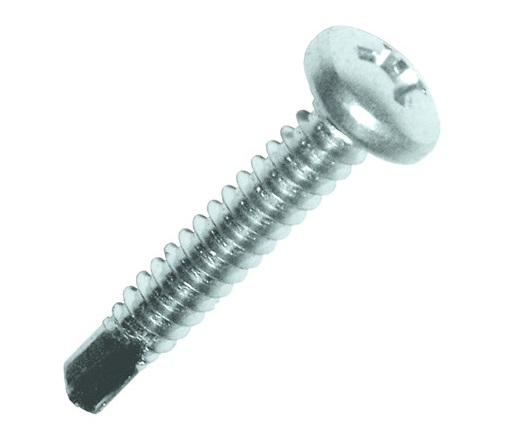 Vis autoperceuse acier zingué blanc tête cylindrique PH3 6,3 x 19 mm boîte de 500 SCELL-IT TCC63019