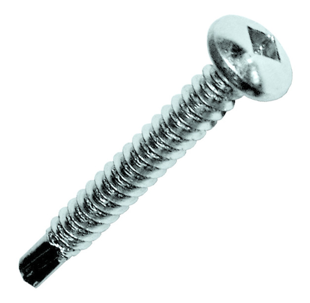 Vis tête cylindrique acier zingué blanc SQ2 4,2 x 13 mm boîte de 500 SCELL-IT TCQ42013