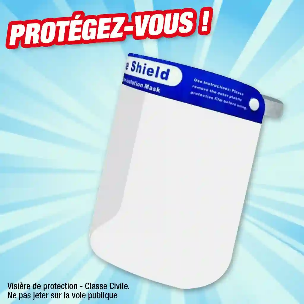 Visière de protection du visage
