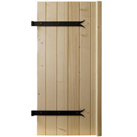 Volet battant BOIS Lames Verticales 32 mm 4 vantaux