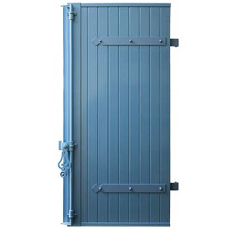 Volet battant PVC Lames Verticales 24 mm 1 vantail