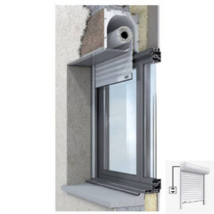 Volet Roulant Coffre Tunnel Lames ALU Motorisation filaire avec interrupteur