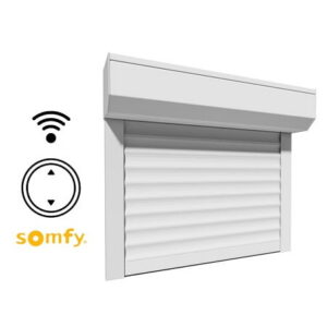 Volet Roulant Electrique ALU (lames 8×40 mm) - Motorisation SOMFY Radio avec télécommande