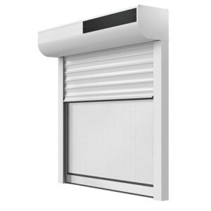 Volet Roulant Rénovation avec Moustiquaire Lames ALU 39 mm Motorisation Solaire Radio avec télécommande