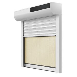 Volet Roulant Rénovation Store Moustiquaire Lames ALU 39 mm Motorisation Solaire Radio avec télécommande