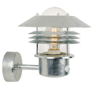 Applique extérieure détecteur E27 max 60W acier Vejers NORDLUX