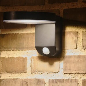 Applique solaire avec détecteur Rica 480 Lumen, blanc chaud, noir NORDLUX