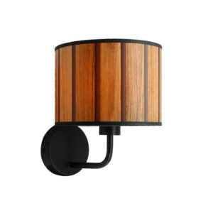 Applique tasso e14 d19 noir brun métropolight