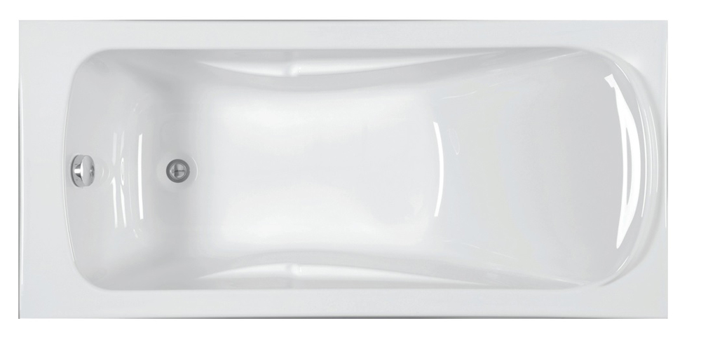 Baignoire acrylique rectangulaire FORIA 2 blanc 170 x 70 cm AQUARINE 199228