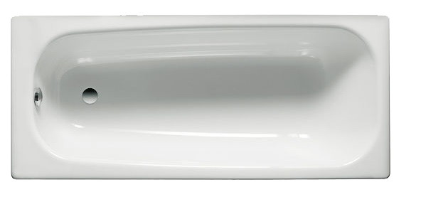 Baignoire avec pieds CONTESA 170 x 70 cm non percée en acier blanc ROCA A235890000