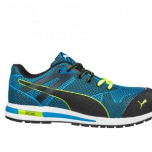 Baskets de sécurité basse BLAZE KNIT LOW S1P HRO SRC bleu/vert P47 PUMA 643060-T.47