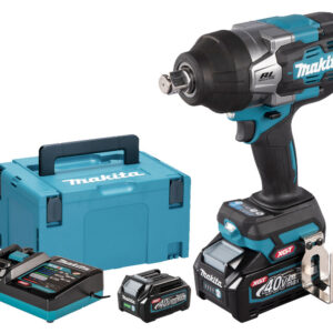Boulonneuse à chocs 40 V + 2 batteries 2,5 Ah + chargeur rapide + coffret MAKPAC MAKITA TW001GD201