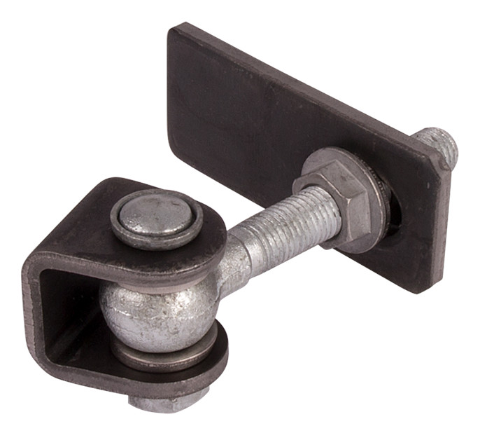 Charnière 180° réglage tridimensionnel M22 longueur 145 mm zingué