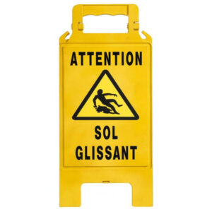 Chevalet Attention Sol Glissant En Polypropylène