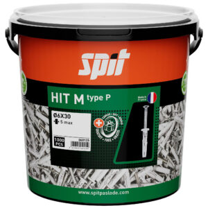 Cheville à frapper HIT-MP 6 x 30 seau de 1000 SPIT 060125