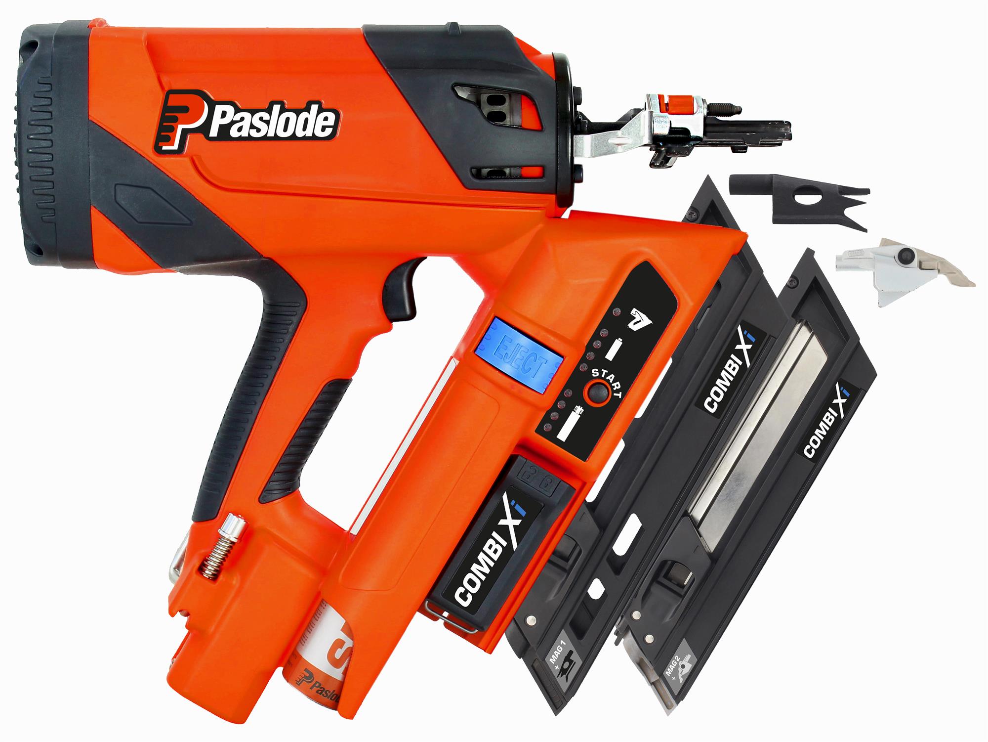 Cloueur gaz COMBI Xi + batterie 2,1 Ah + chargeur + coffret SPIT PASLODE 014005