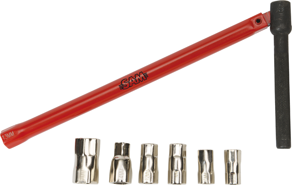 Coffret clé écrou robinet + 7 embouts SAM OUTILLAGE PB-8