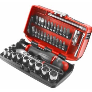 Coffret douilles 1/4'' 6 pans métriques 5,5 à 14 mm FACOM RL.NANO1PB