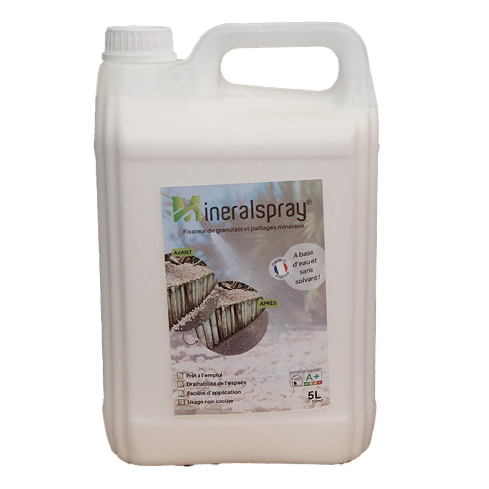 Colle de fixation pour graviers MINERALSPRAY, 5000ml, 16m² transparent
