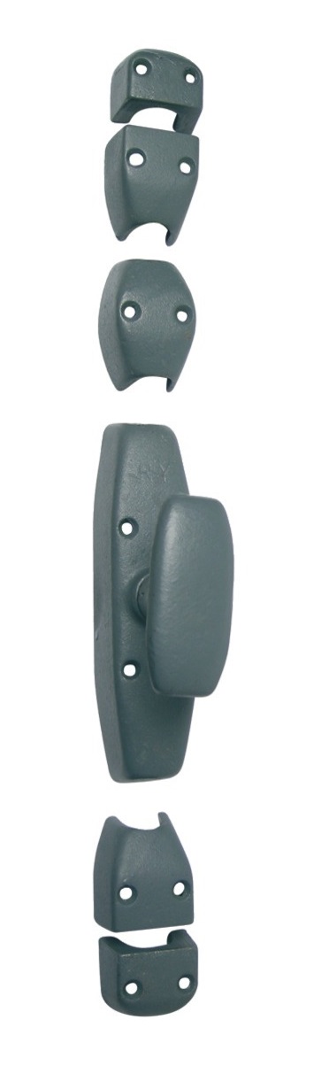 Crémone classique pour porte cochère diamètre 18 RY180 finition apprêt bouton standard JARDINIER MASSARD J041605