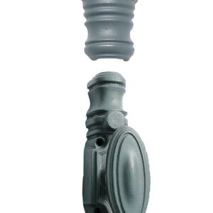 Crémone classique pour porte cochère diamètre 22 RY220 finition apprêt bouton standard JARDINIER MASSARD J042400