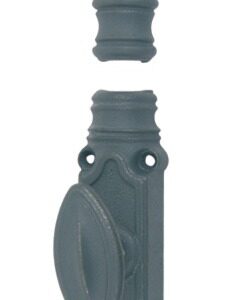 Crémone rustique RY59 série forte pour tringle 16 x 8 mm brut / bouton à clé JARDINIER MASSARD J041300