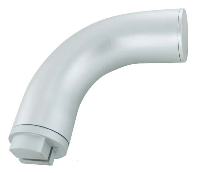 Crosse d'extrémité à 90° diamètre 40mm aluminium argent DUVAL 61-0102-5501