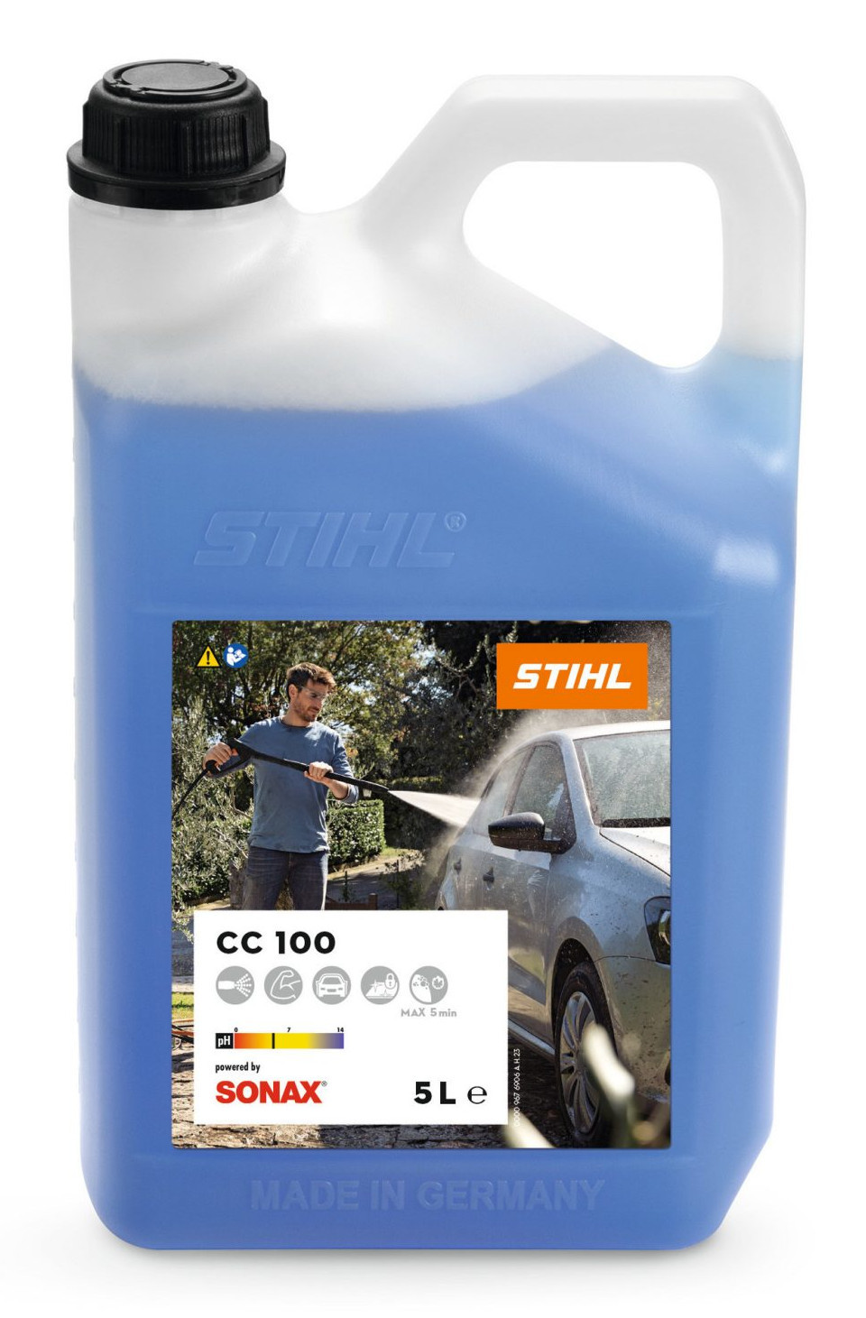 Détergent shampoing-cire pour véhicules CC 100 5 l STIHL 0782-516-9301