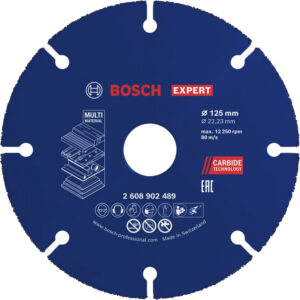 Disque à tronçonner carbure Multi Material 125 x 22,23 mm BOSCH EXPERT 2608902489