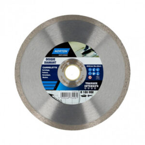 Disque diamant intensif plein pour carrelage NORTON, Diam.180 mm