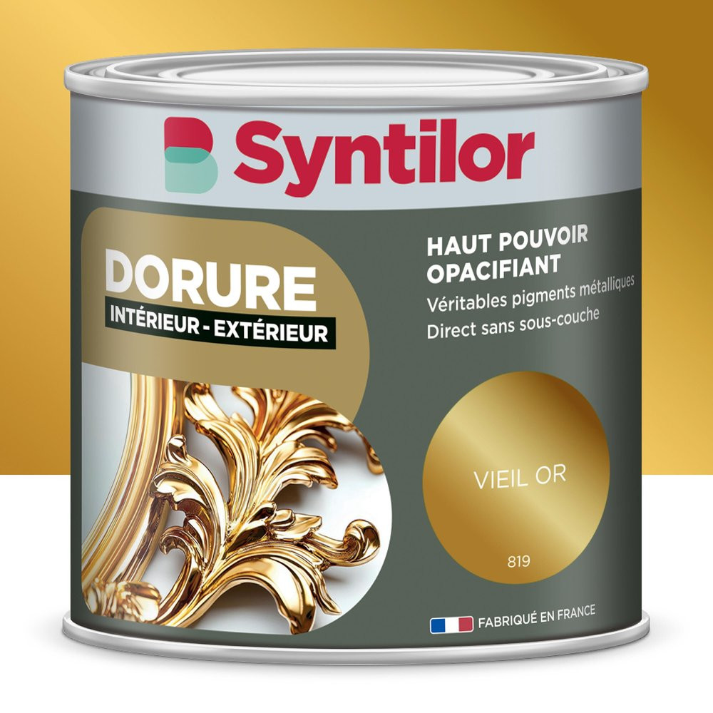 Dorure, pailleté, SYNTILOR, vieil or 0,125L