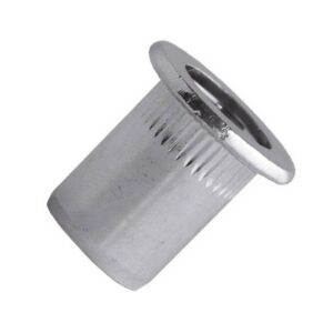 Écrou à sertir cranté acier zingué - tête plate M6-45 SCELL-IT TCD0645