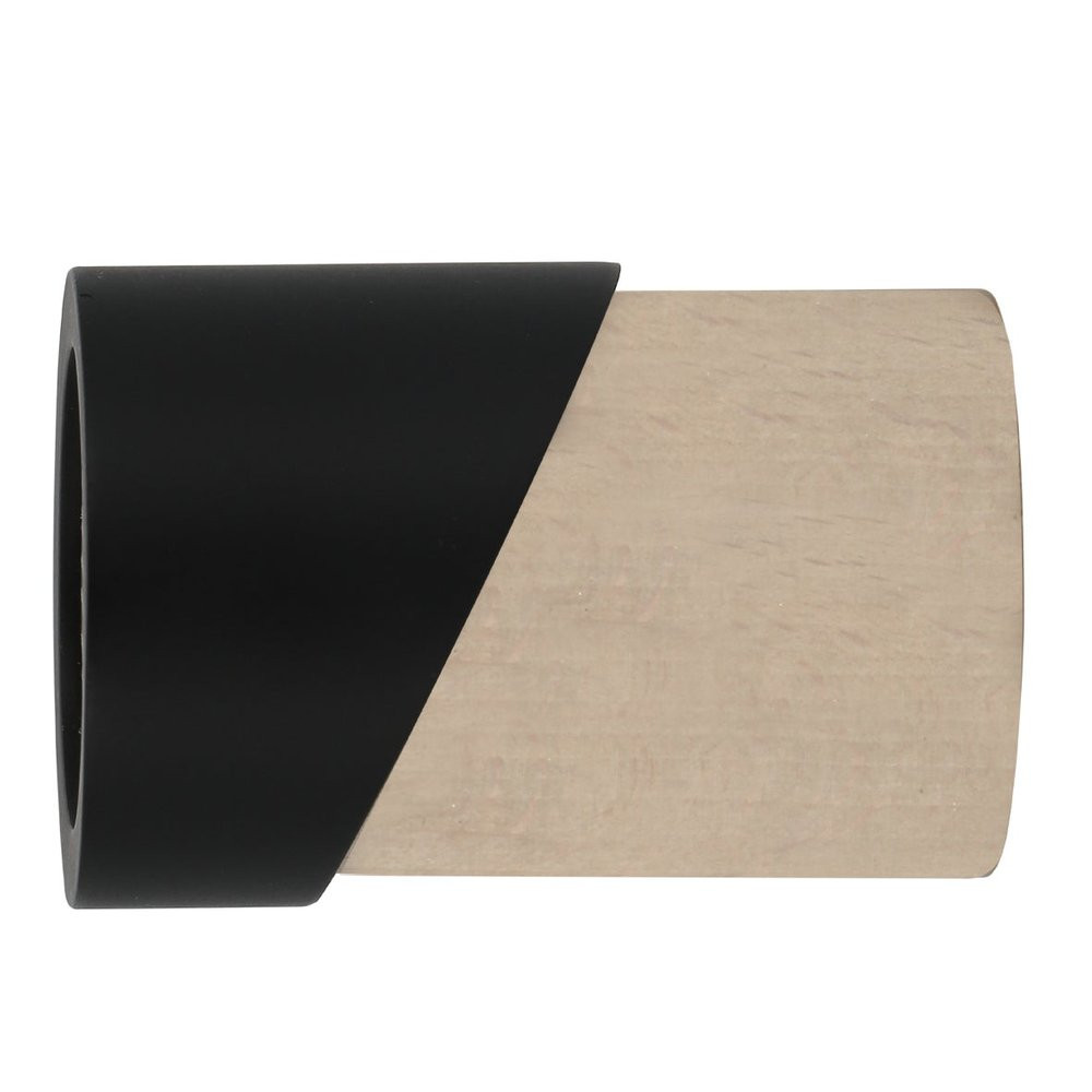 Embout Atelier, chêne clair mat, pour tringle à rideau Diam.28 mm MOBOIS