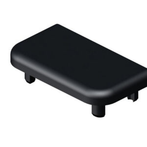 Embout Glissière Pvc Pour Clôture Klosup Gris, L.4.6 X P.2.5 X H.1.2 Cm