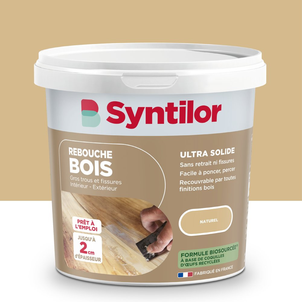 Enduit de rebouchage en pâte Biosourcé SYNTILOR naturel 2 kg
