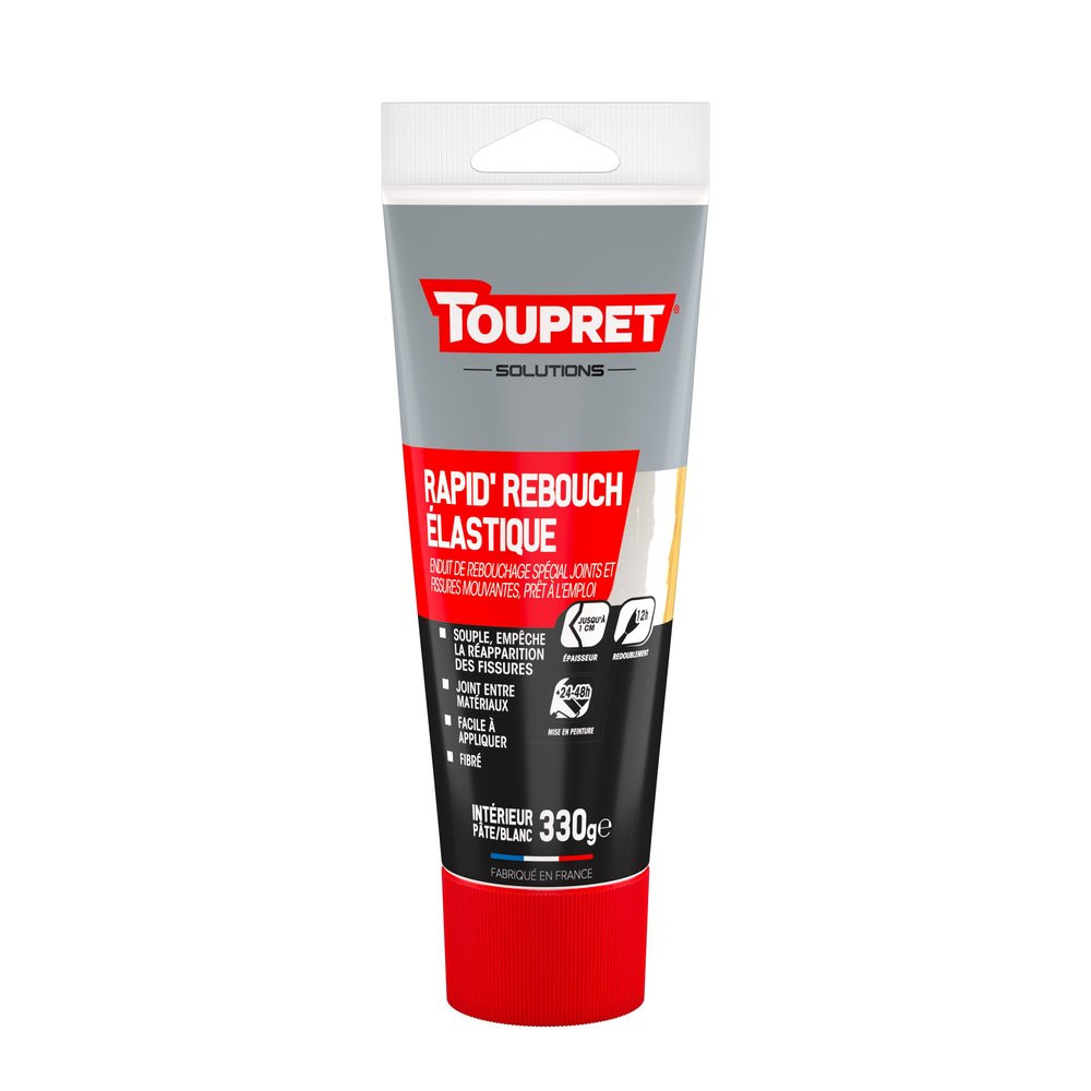 Enduit de rebouchage en pate elastique TOUPRET 300 gr