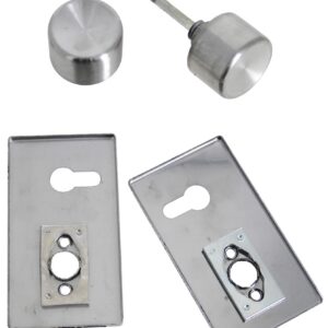 Ensemble à bouton sur plaque horizontale pour clé I finition inox brossé BRICARD 2036021