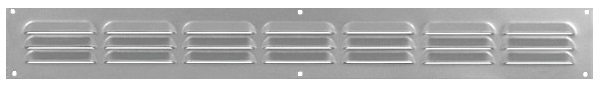 Grille métallique à persiennes Alu Anodisé avec moustiquaire Autogyre - 512010