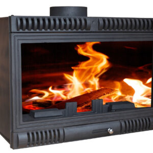 Insert à bois ventilé - AIRE Koni Iron 80 - 11,63 kW - rendement 78 % - 291 m³