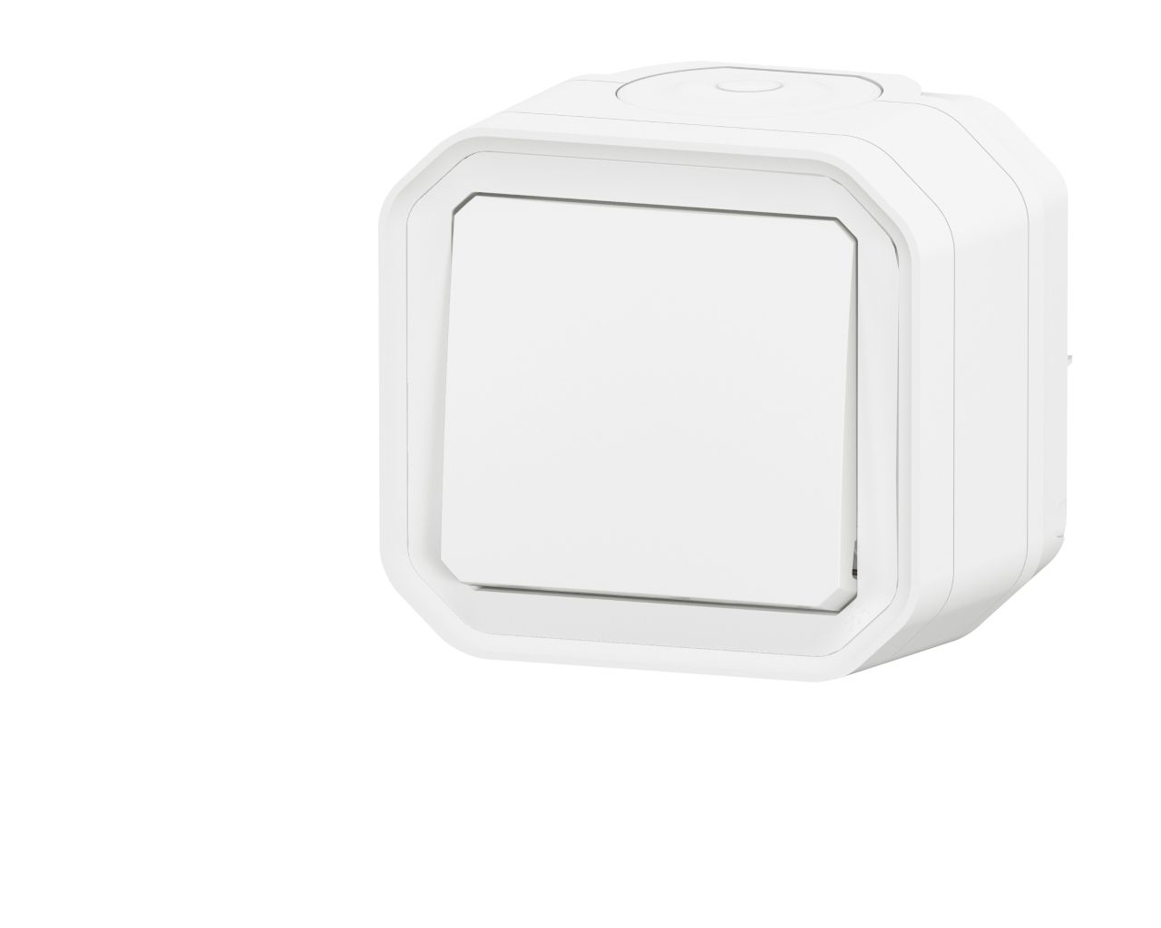 Interrupteur va-et-vient simple Legrand Plexo™ blanc complet