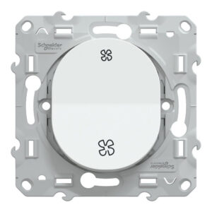 Interrupteur vmc à assembler Ovalis, SCHNEIDER ELECTRIC, blanc