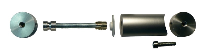 Kit de montage inox sur mesure simple traversant droit DUVAL 22-0720-5517