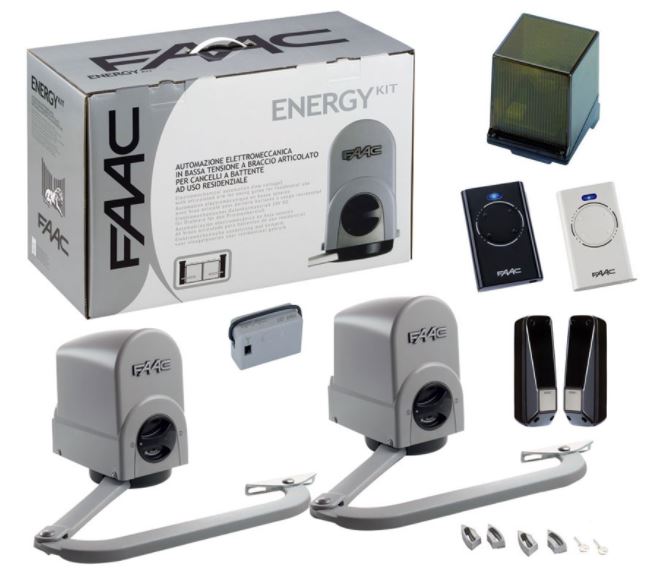 Kit Energy pour portail battant 24 V FAAC 104575144