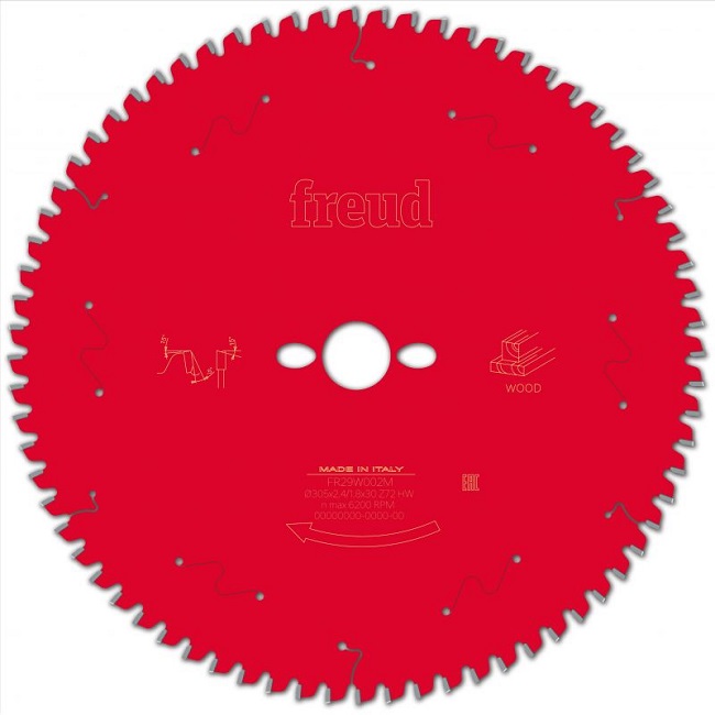 Lame de scie circulaire pour bois 72 dents D305 mm FREUD F03FS09763