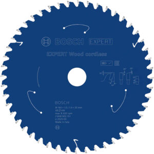 Lame de scie circulaire Wood cordless 165 x 1,5/1 x 20 mm 48 dents BOSCH EXPERT 2608902151