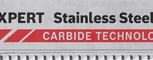Lame de scie sauteuse T 118 EHM Expert Stainless Steel pack de 03 BOSCH 2608900562