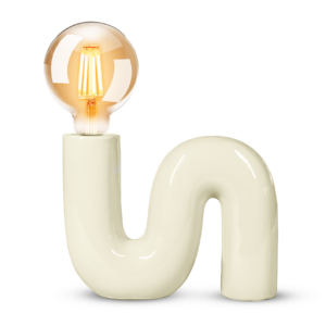 Lampe à poser Pop S, vanille, céramique, H.20 cm, E27