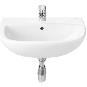 Lavabo POLO PLUS percé 1 trou pour robinetterie blanc ROCA A32519K000